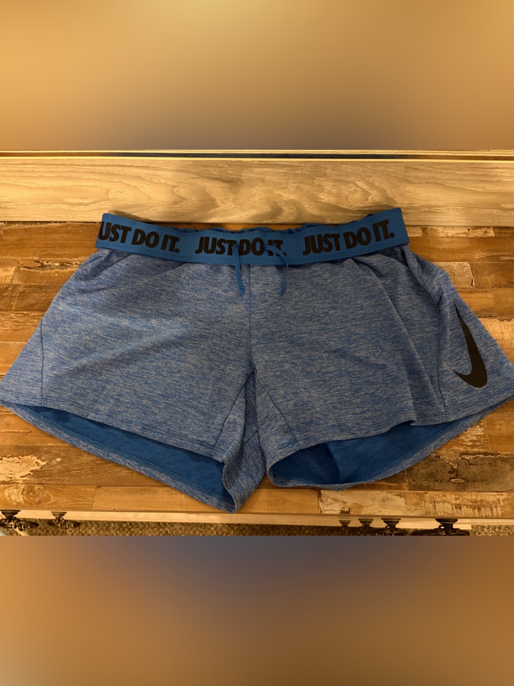 Nike Drifit Blue 'Just Do It.' Athletic Shorts